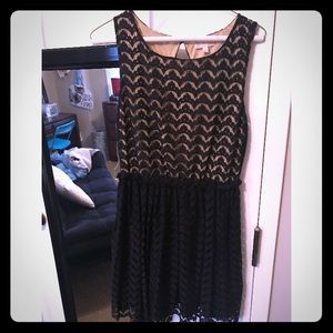Gianni Bini black lace dress
